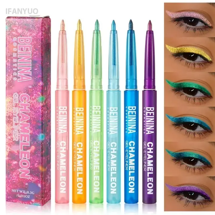 Crayon Gel Eyeliner Métallique Effet Caméléon Doré