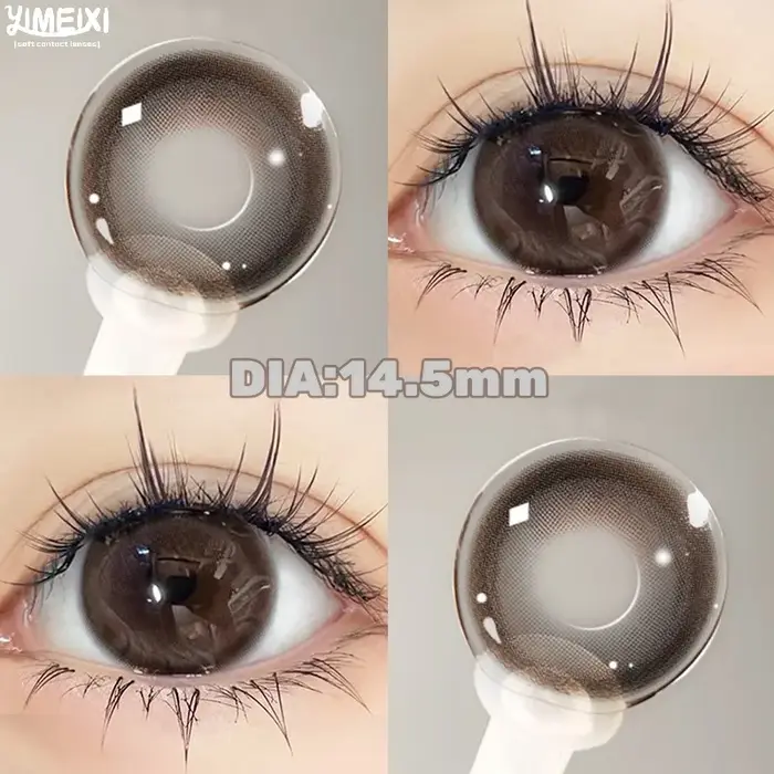 YIMEIXI 1 paire de lentilles pour les yeux brunes