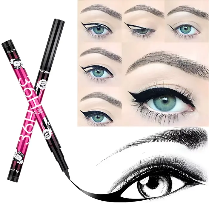 Crayons Eyeliner liquide noirs Ultra durables 36H