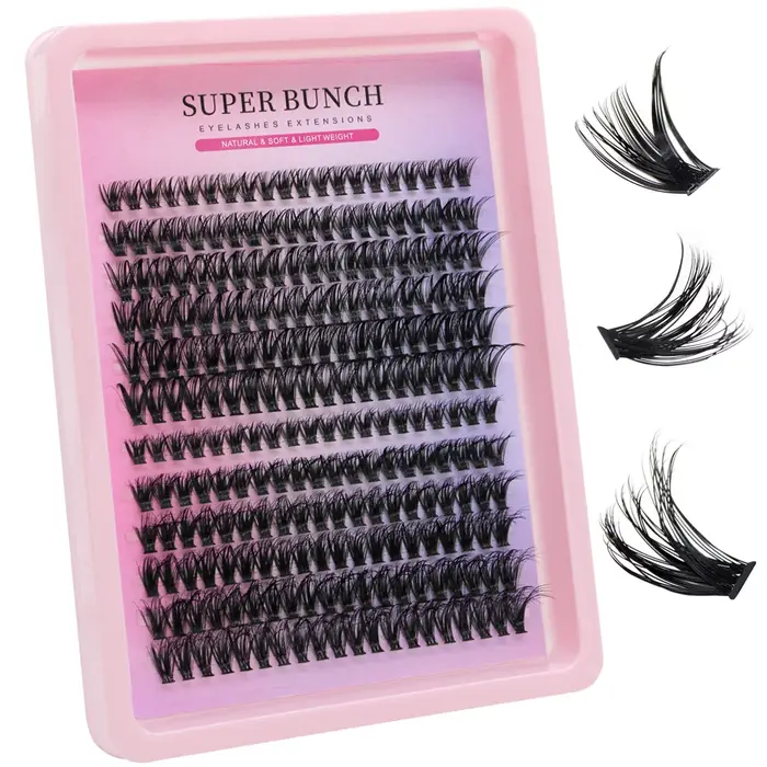 Vente entière Super Bunch nouveau mélange d'effet 3D/5D 240 grappes de cils 8-16mm Style de charme Extension de faux