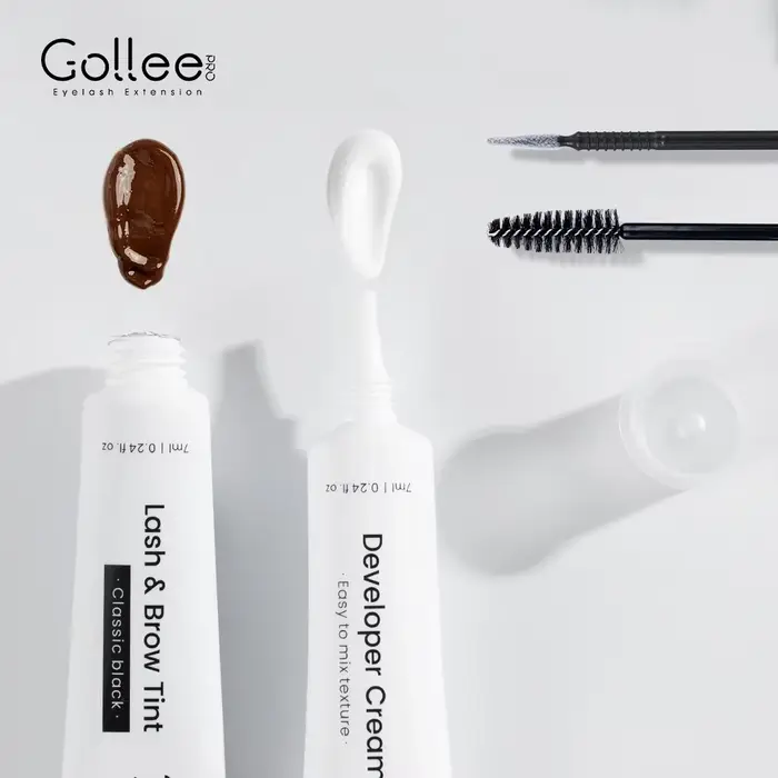 Gollee classique noir naturel cils levage Perm traitement ensemble de maquillage cils et sourcils te