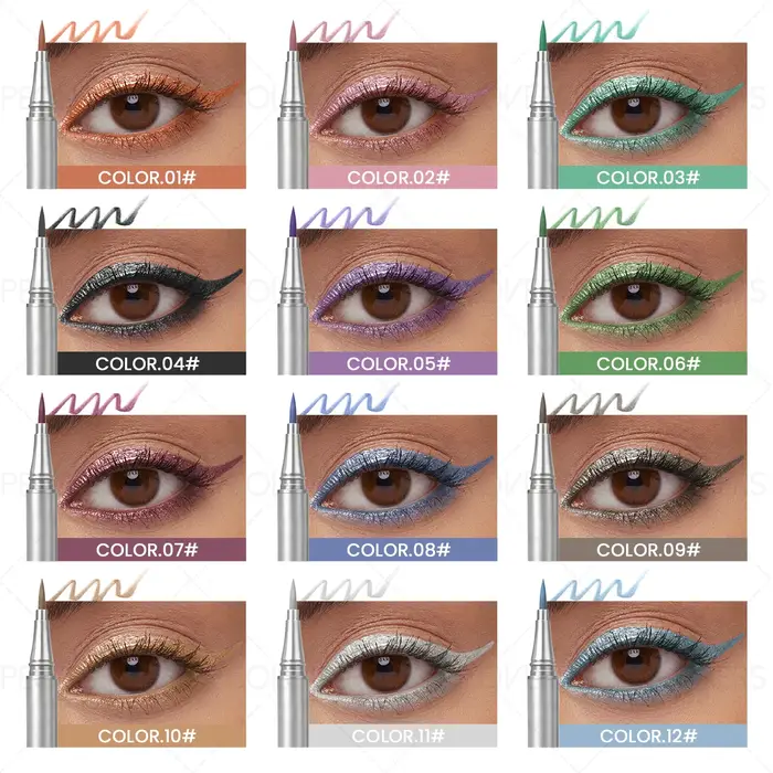 1PC Eyeliner nacré imperméable et anti-taches - Séchage rapide