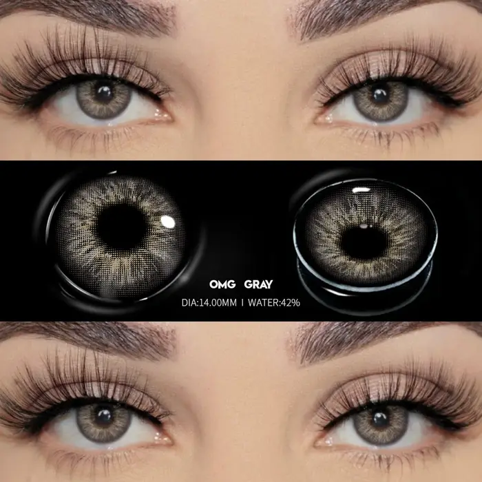 Bio-essence 1 paire de lentilles de contact colorées pour les yeux