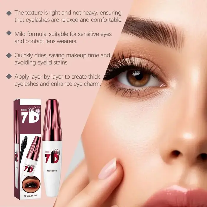Mascara waterproof AMZ noir, volumisant, recourbant, longue tenue, anti-bavures, effet extension de cils naturelle, maquillage pour les yeux, cosmétique