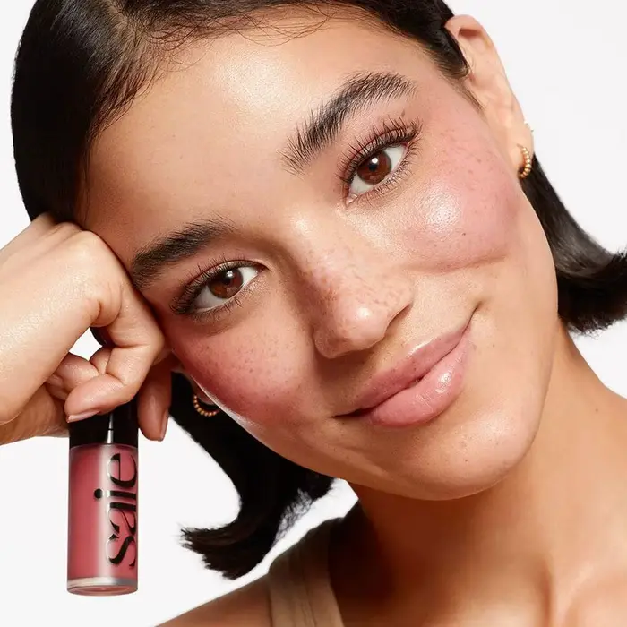 Saie Glowy Super Gel Starglow/Blush Liquide Hydratant Base de Maquillage Illuminateur