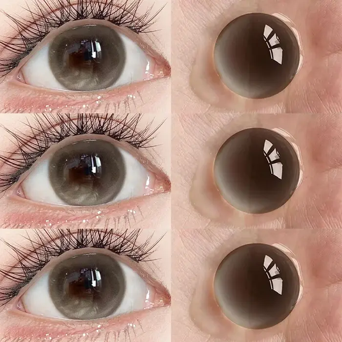 OVOLOOK - 2 paires de lentilles de contact colorées pour les yeux