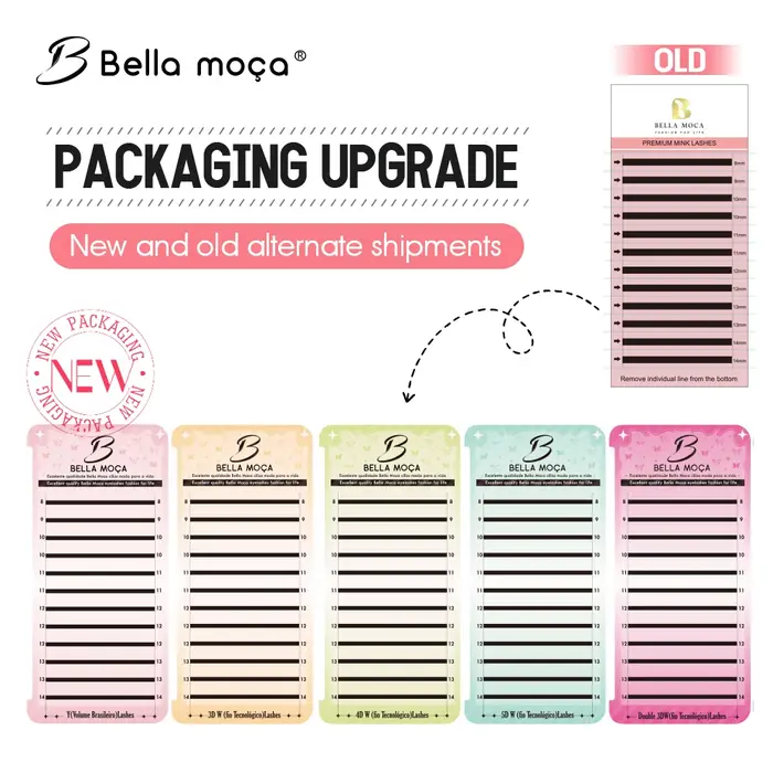 Bella moça YY cils en forme de C D L LU L + Curl Faux vison marron/noir Y fournitures