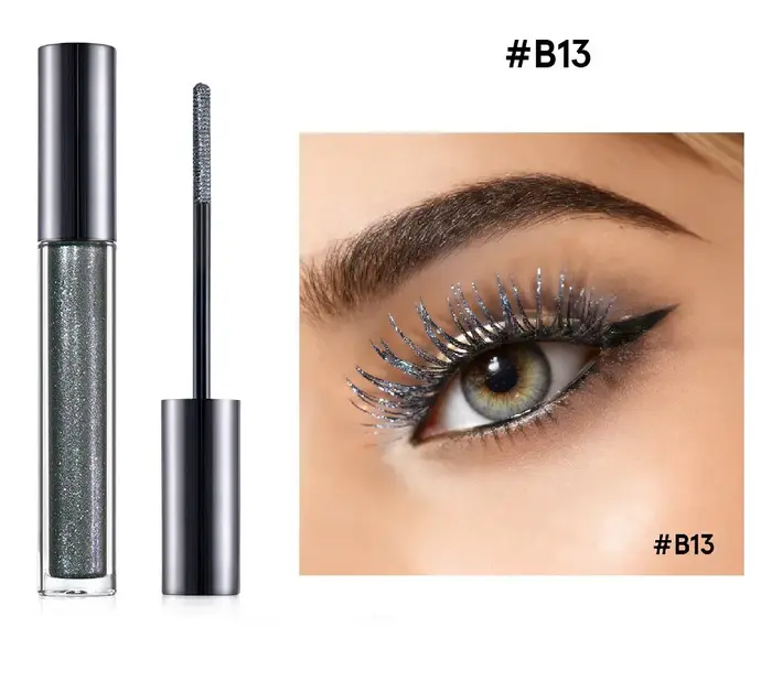 Mascara Caméléon, Coloré, Vegan, Tridimensionnel, Allongeant, Effet Diamant, Brillant, Longue Tenue 