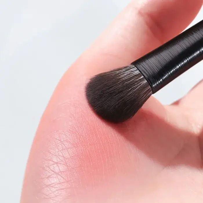 Ensemble de pinceaux de maquillage pour les yeux noirs, 6 pièces, pour contour professionnel, fard à paupières, Eyeliner, mélange Portable, outil cosmétique de beauté du visage