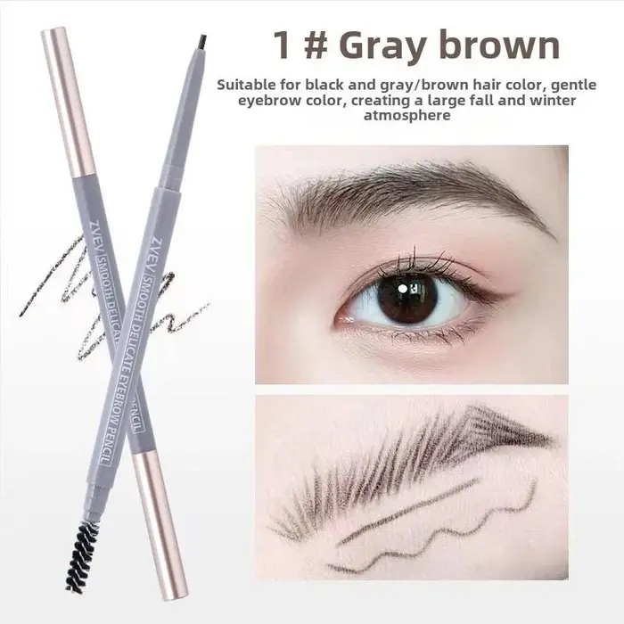 Crayon à sourcils double embout, longue tenue et anti-bavures, pour un maquillage des yeux exquis, i