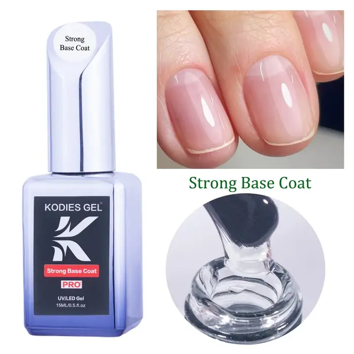 KODIES GEL couche de Base en caoutchouc solide Super Texture moyen épais Gel vernis à ongles