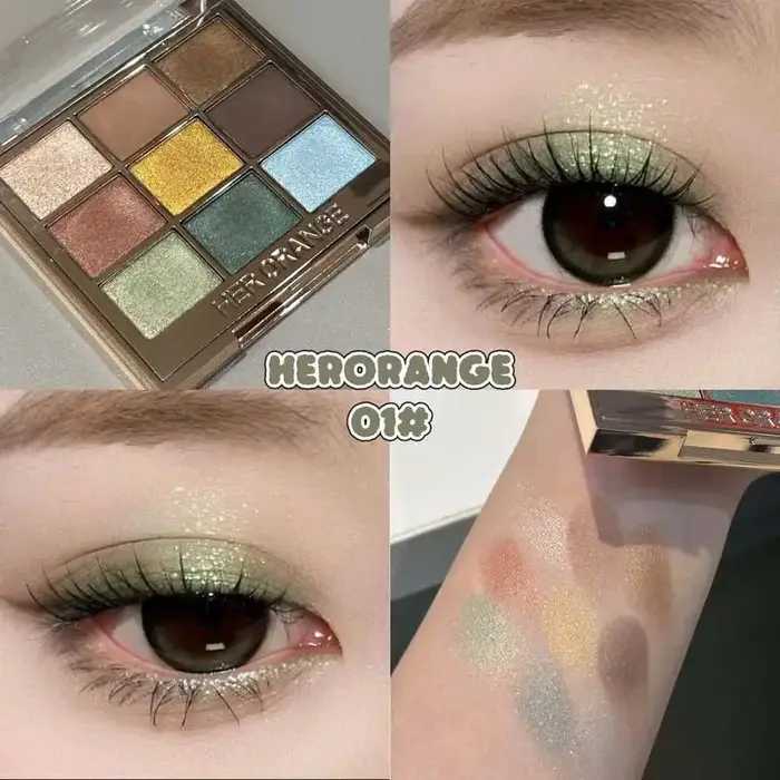 Palette de fards à paupières 9 couleurs, couleur gris froid, longue durée, facile à appliquer, maqui