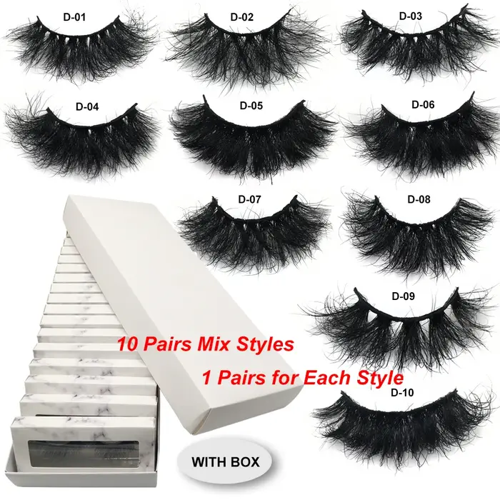 RED SIREN – faux cils en vison pelucheux