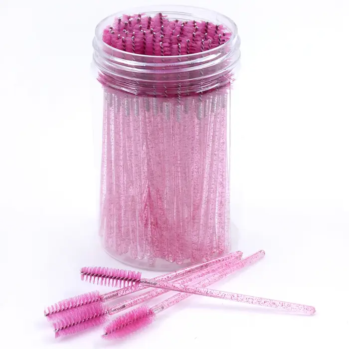 Brosses d'extension de cils avec récipient