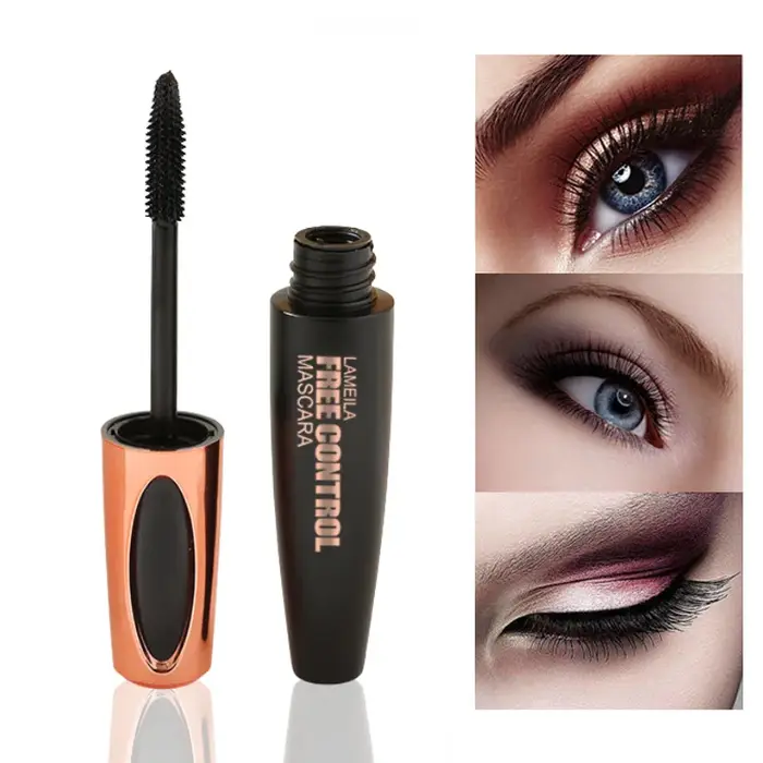 Mascara noir longue tenue 8D en fibres de soie, waterproof, épaississant, recourbant et allongeant l