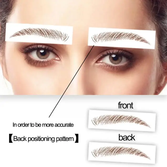 Autocollants de sourcils ressemblant à des cheveux 6D