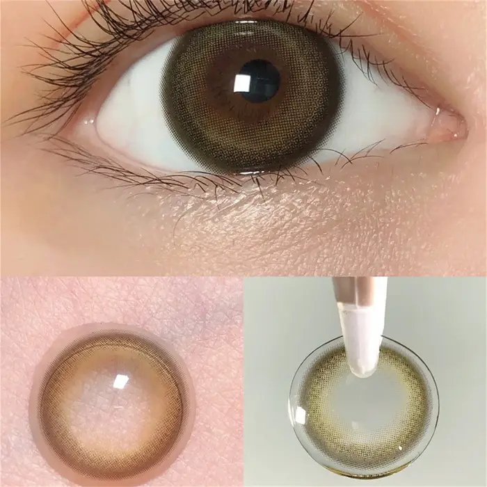 Lentilles de contact annuelles couleur naturelle Honeydew Jelly pour les yeux