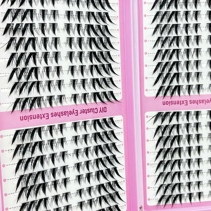32 rangées de faux cils individuels en forme de C
