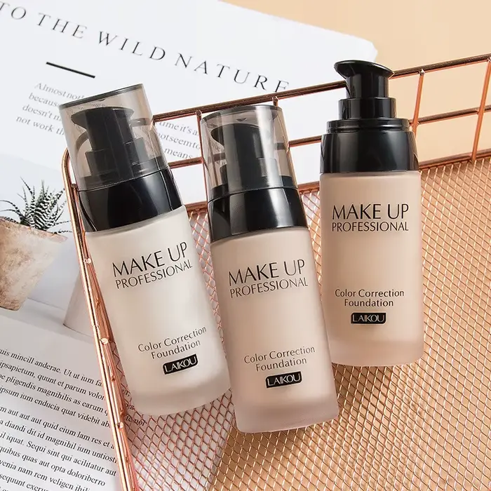 LAIKOU Base de maquillage visage fond de teint liquide BB crème correcteur hydratant contrôle de l'huile blanchissant