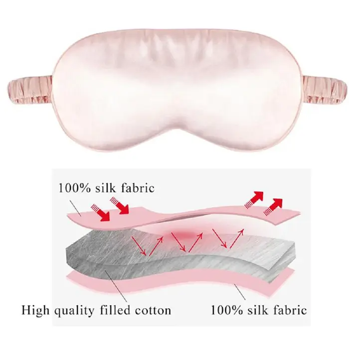 Patch pour les yeux en imitation soie