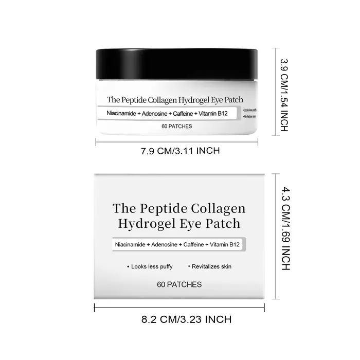Patch pour les yeux en Hydrogel au collagène peptidique