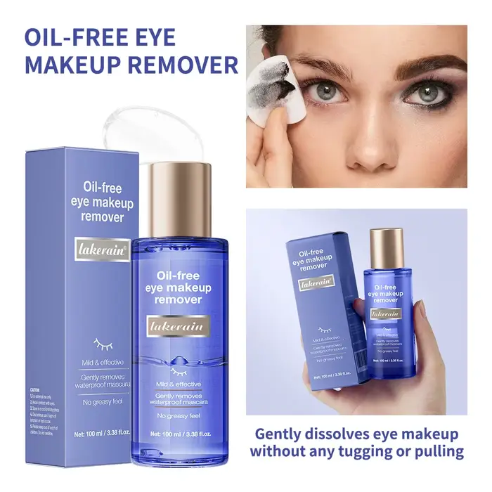 Démaquillant doux, formule imperméable, nettoie efficacement, Mascara, Eyeliner, fard à paupières pi