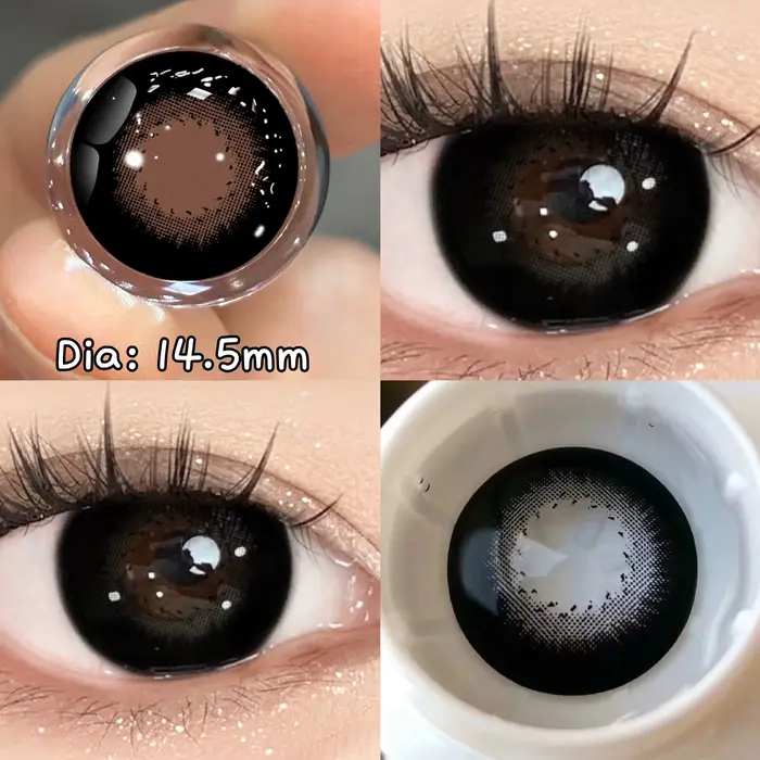 OVOLOOK 1 paire (2 pièces) de grandes lentilles noires pour les yeux