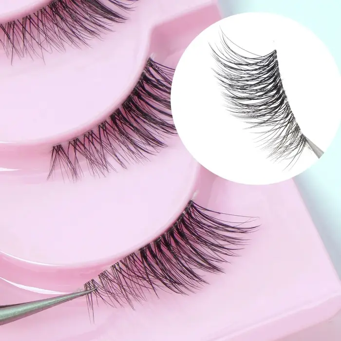 MAGEFY 5 paires demi faux cils Manga