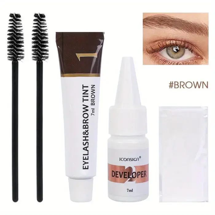 Kit de teinture des cils et des sourcils 2 en 1