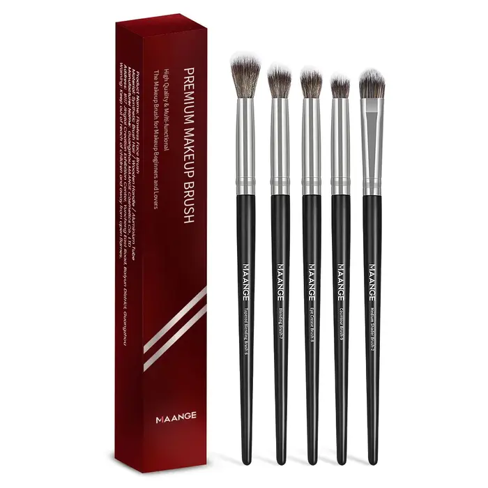 MAANGE 5 pièces ombre à paupières ensemble de pinceaux de maquillage correcteur brosse yeux cosmétiq
