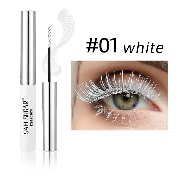 Mascara mince coloré imperméable à l'eau séchage rapide cils recourbés cils multicolores maquillage