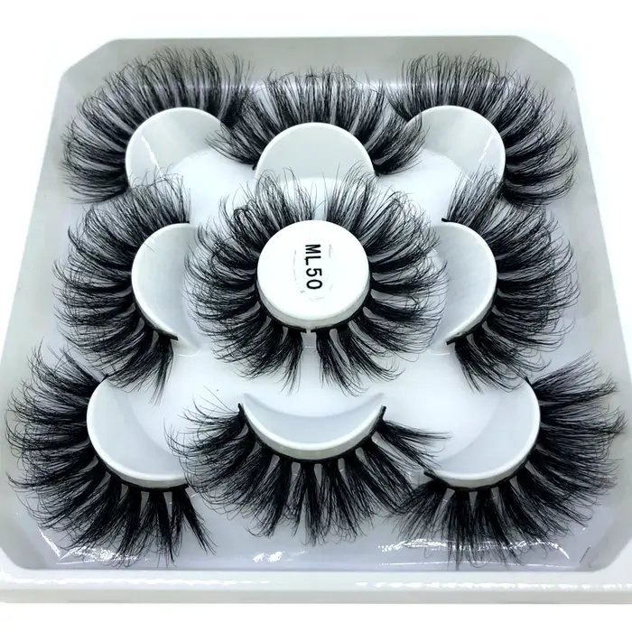 Nouveau 5 paires 8-25mm naturel 3D faux cils