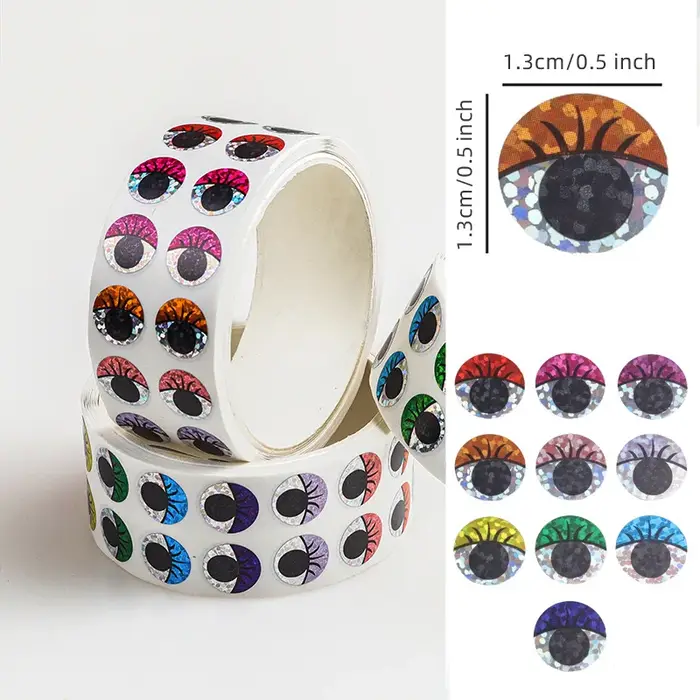 Autocollants pour les yeux brillants et scintillants