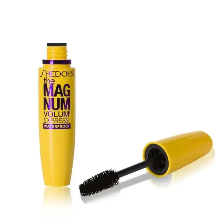Mascara noir 4D épaississant, allongeant, recourbant, mascara liquide en fibres imperméable, longue 