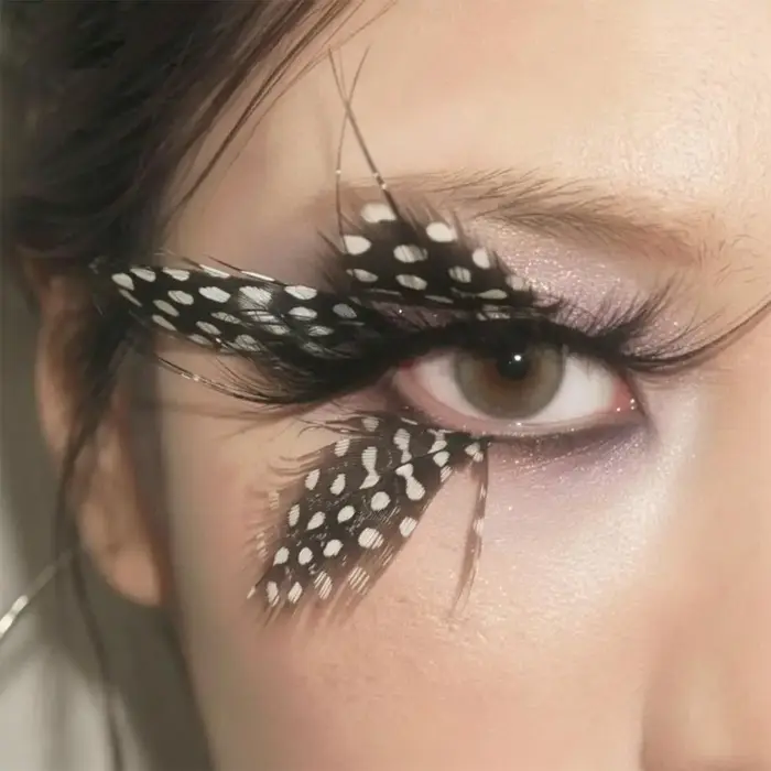 Faux cils créatifs en fibres synthétiques haut de gamme
