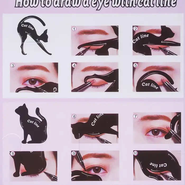 Pochoirs de maquillage pour les yeux