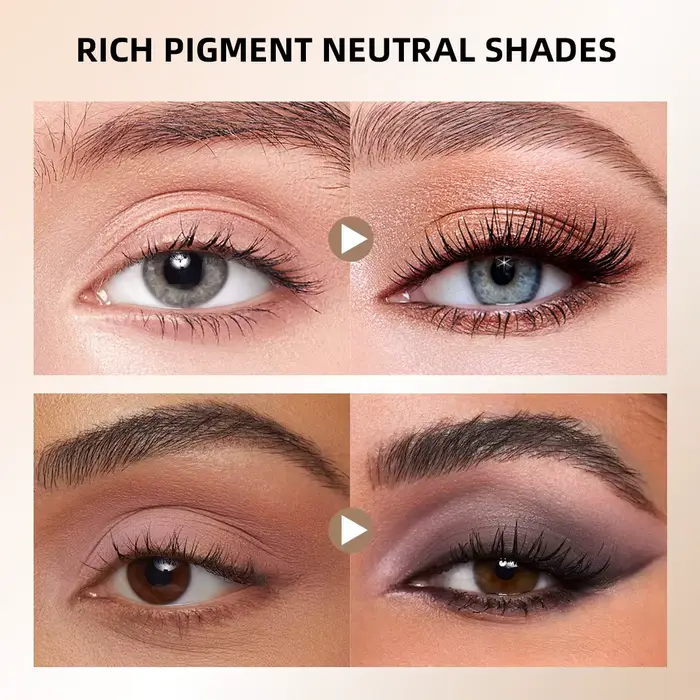 Naked 2 Basics Palette de fards à paupières neutres mats et ombre miroir Six couleurs contour