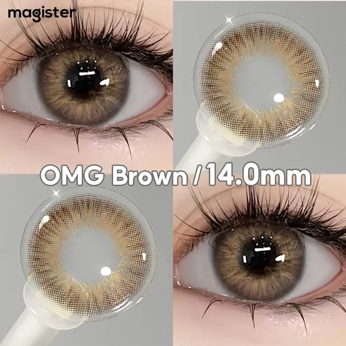 MAGISTER Lentilles de contact colorées pour grands yeux 14.0/14.5/16.0mm