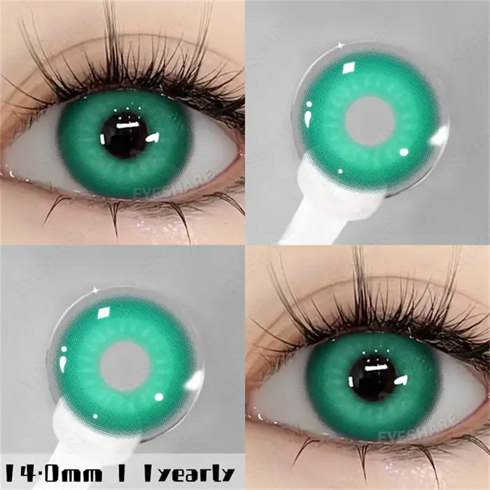 EYESHARE 1 paire de lentilles de Contact colorées Cosplay Contact coloré yeux bleus Anime lentilles