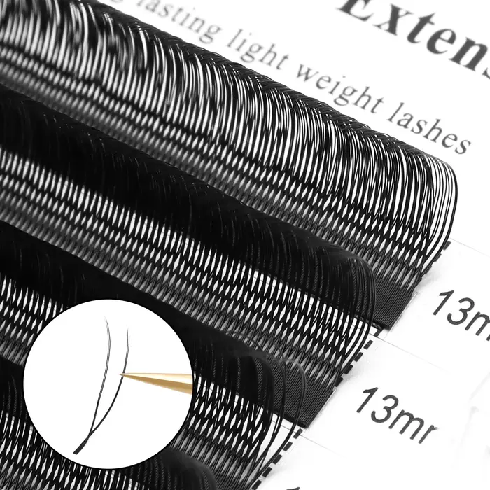 XIUSUZAKI en forme de U YY 3D 4D 5D W Extensions de cils nouveau Style U/W Extension