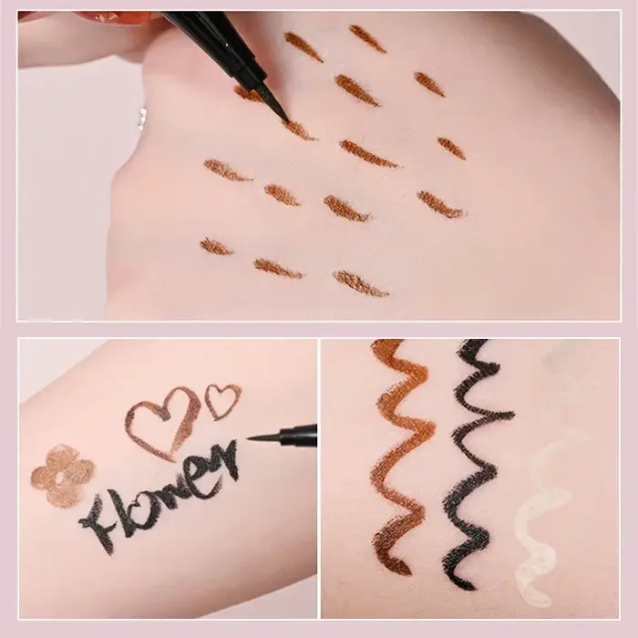 Stylo Eyeliner liquide en ver à soie couché