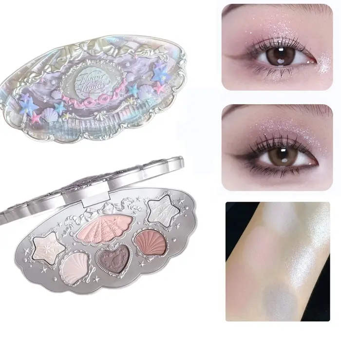 Palette de fards à paupières Flower Knows 2026 Bunny Garden, collection cosmétique tout-en-un sur le