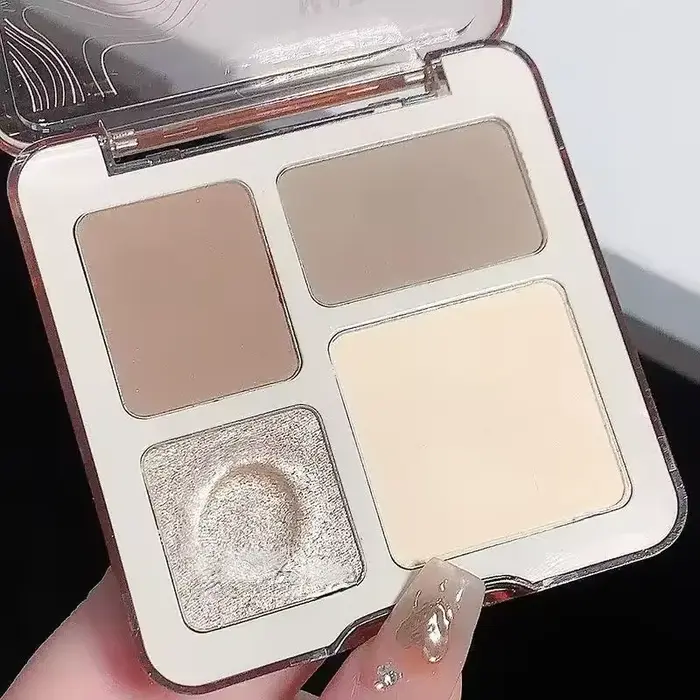 Palette de contour de reflets tridimensionnels pour le visage