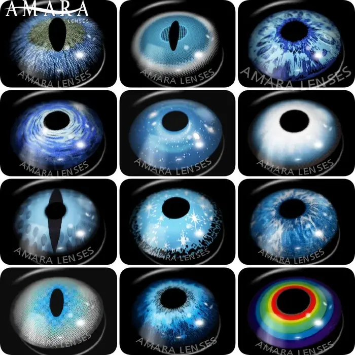 AMARA lentilles de Contact de couleur pour les yeux 1 paire Anime Cosplay