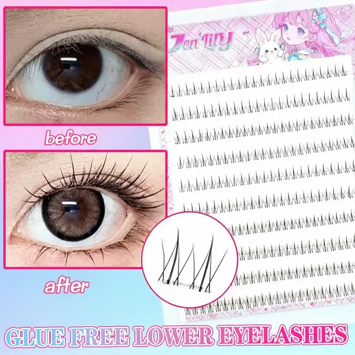 Cils inférieurs effet flamme