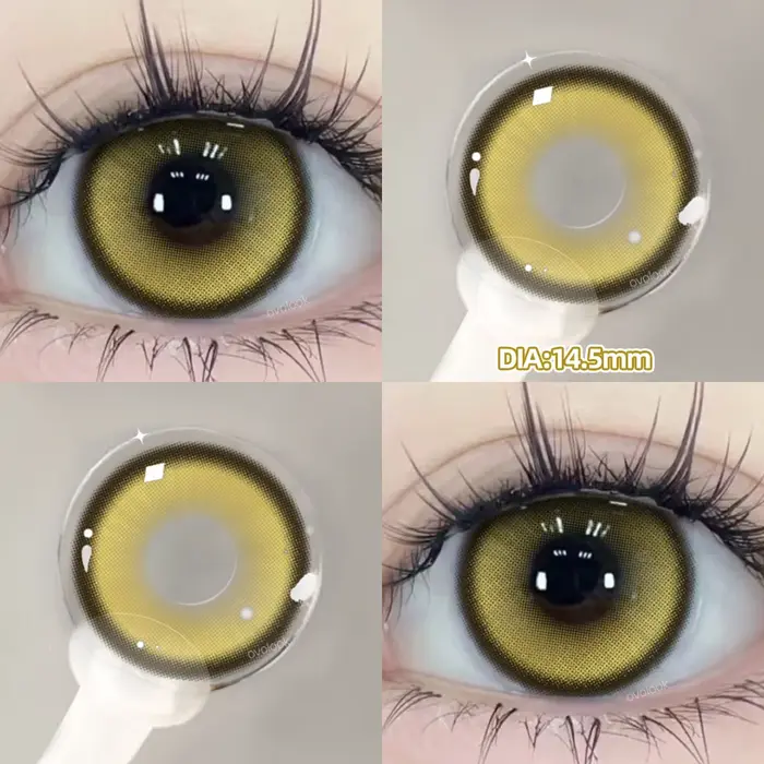 OVOLOOK-2pcs/paire Cyber Series Big Pupils Halloween Lentilles de Contact Colorées pour le Maquillag
