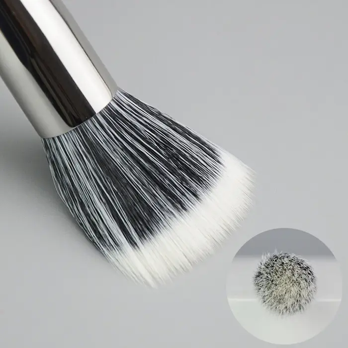 Palette de fards à paupières neuf couleurs, pinceau de maquillage, maquillage fumé gris-rose, maquil