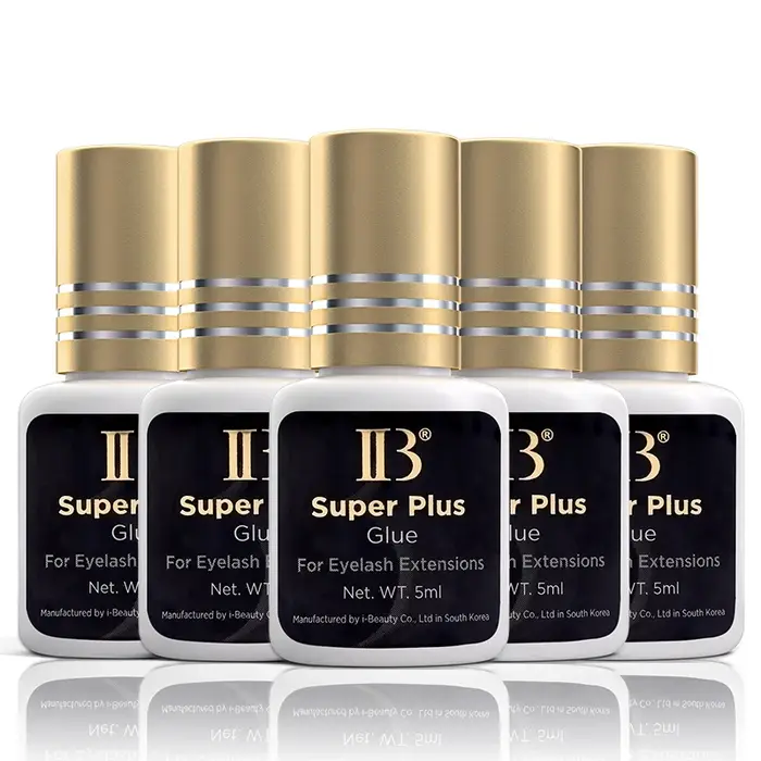 2/5/10 bouteilles d'origine IB Ibeauty Super Plus colle pour Extensions de cils 5ml corée IB capuchon doré faux