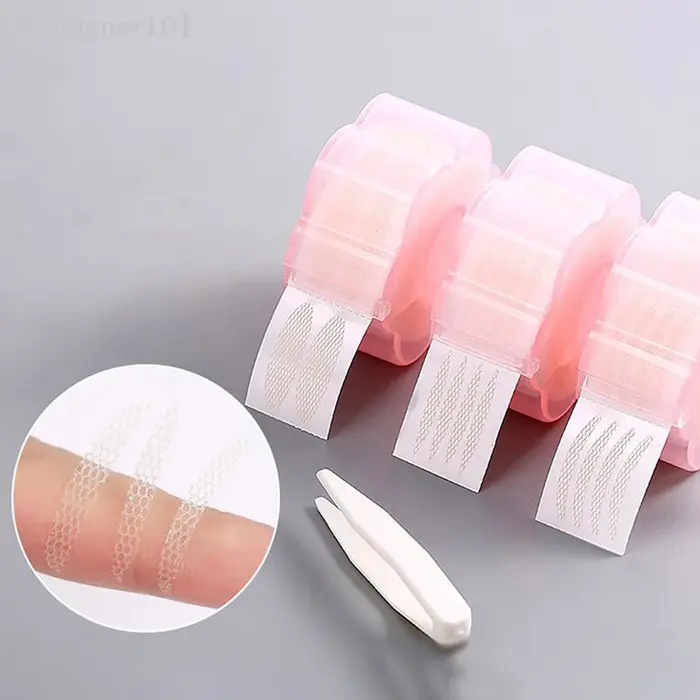 【SSummer10】360 pièces de bandes adhésives transparentes gris beige pour paupières - Autocollants invisibles pour yeux