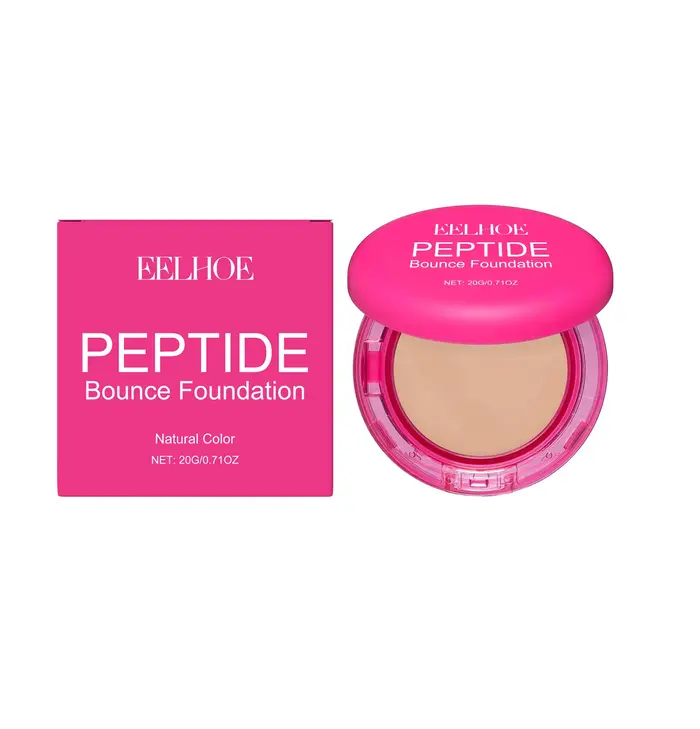 Fond de teint baume à rebond peptidique, couverture complète durable, correcteur, couvre les imperfe